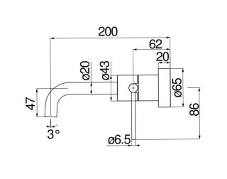 Смеситель Nobili VE125198/1FLP для раковины черный матовый